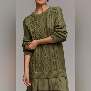 Anthropologie Delphine Twofer Mini Sweater